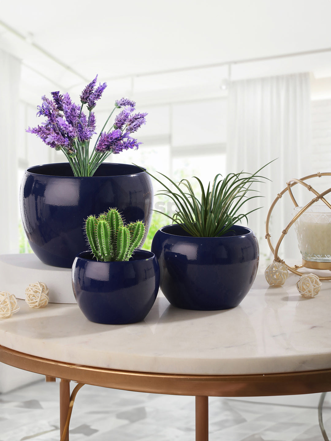 Ivera Dune Planter (Blue) - Set Of Three