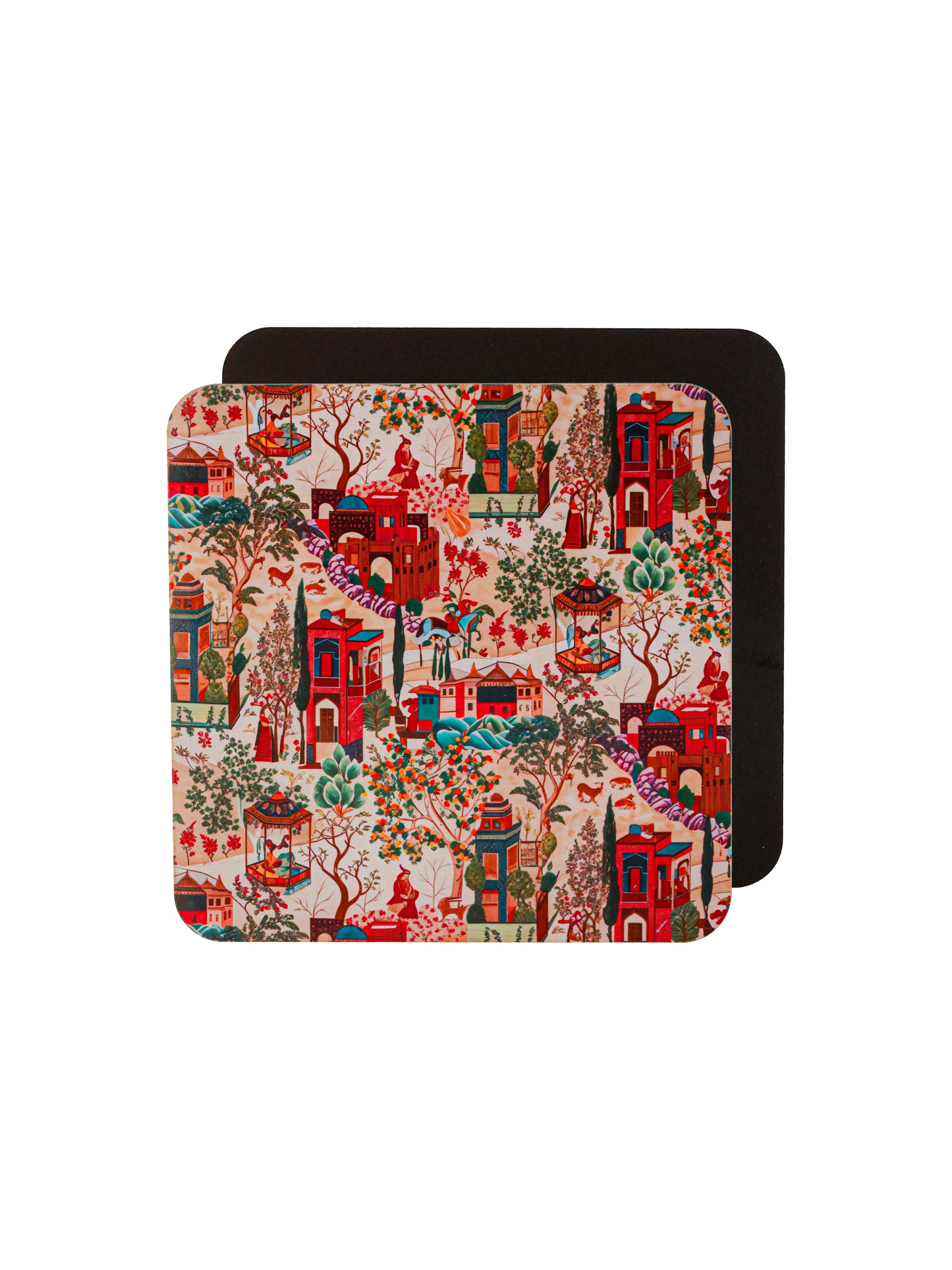 Life in colours-Set Of 6 Wooden Coaster