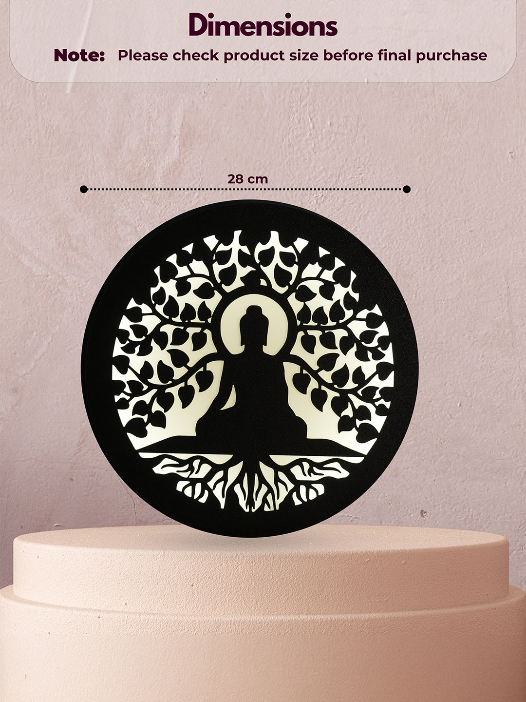CalmVibe Buddha Glow Wall Art