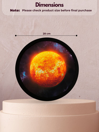 SunAura Round  MDF Wall Light Décor
