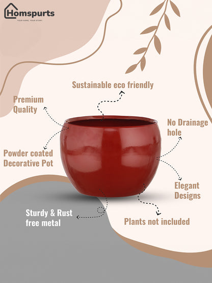 Ivera Dune Planter (Red) - Set Of Three
