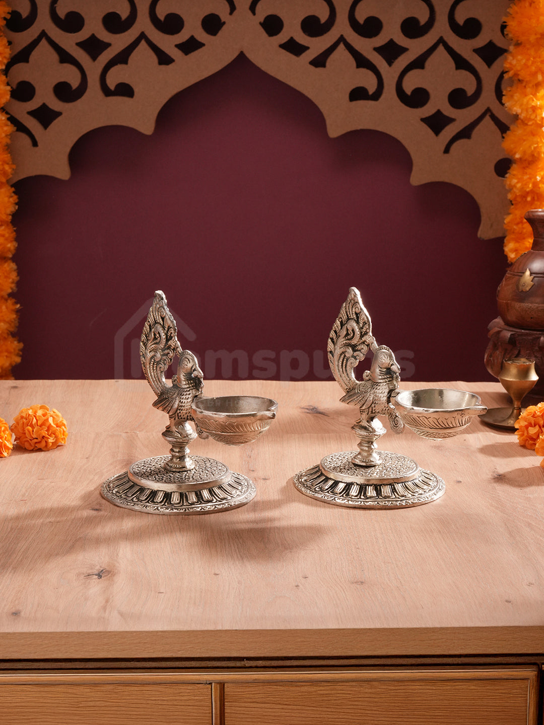 Mayura Diya - Set Of Two