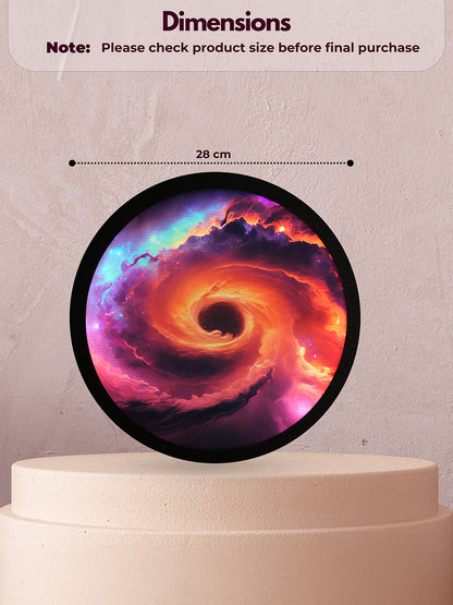 Luminous Galaxy  Round  MDF Wall Light Décor
