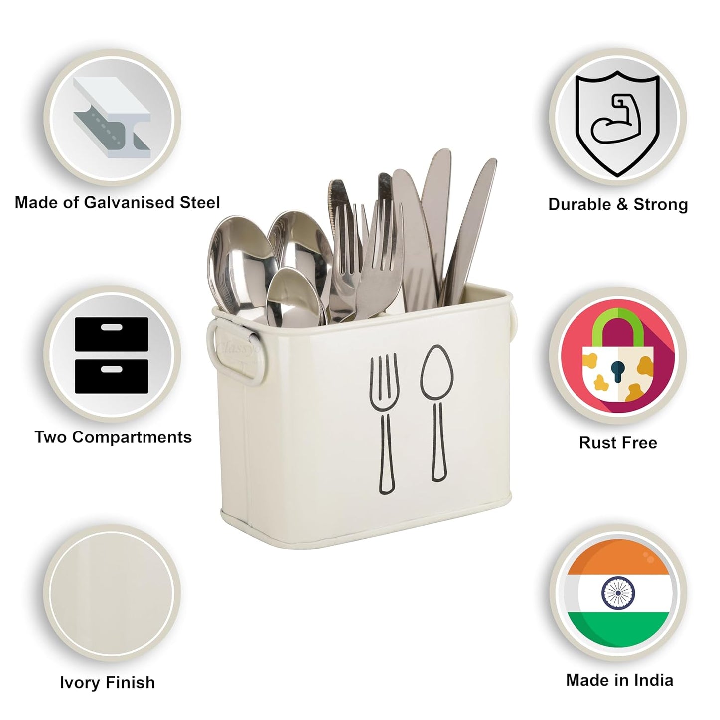 ModernGrid Cutlery Stand