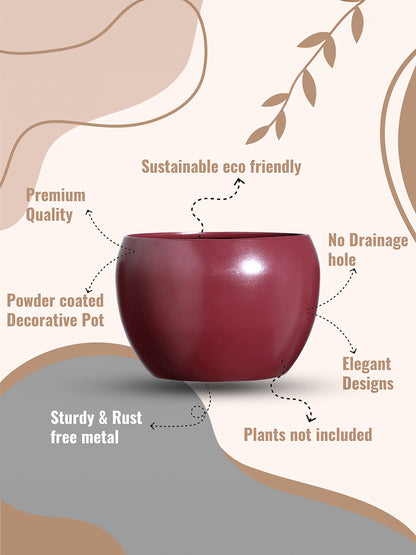 Marsha Miro Planter (Red) - Set Of Two