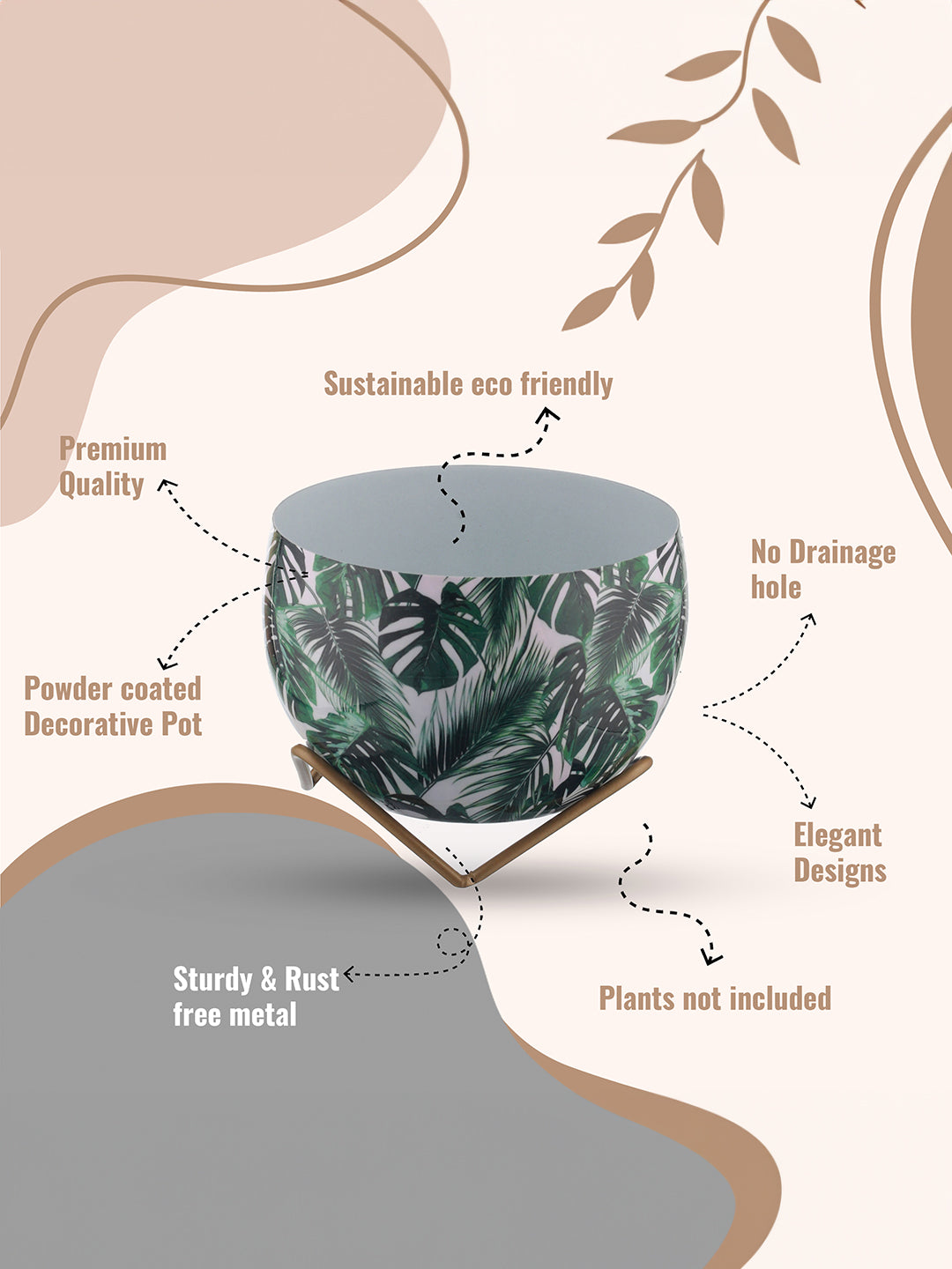 Tropical Planter With Stand