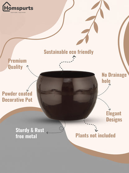 Ivera Dune Planter (Brown) - Set Of Three