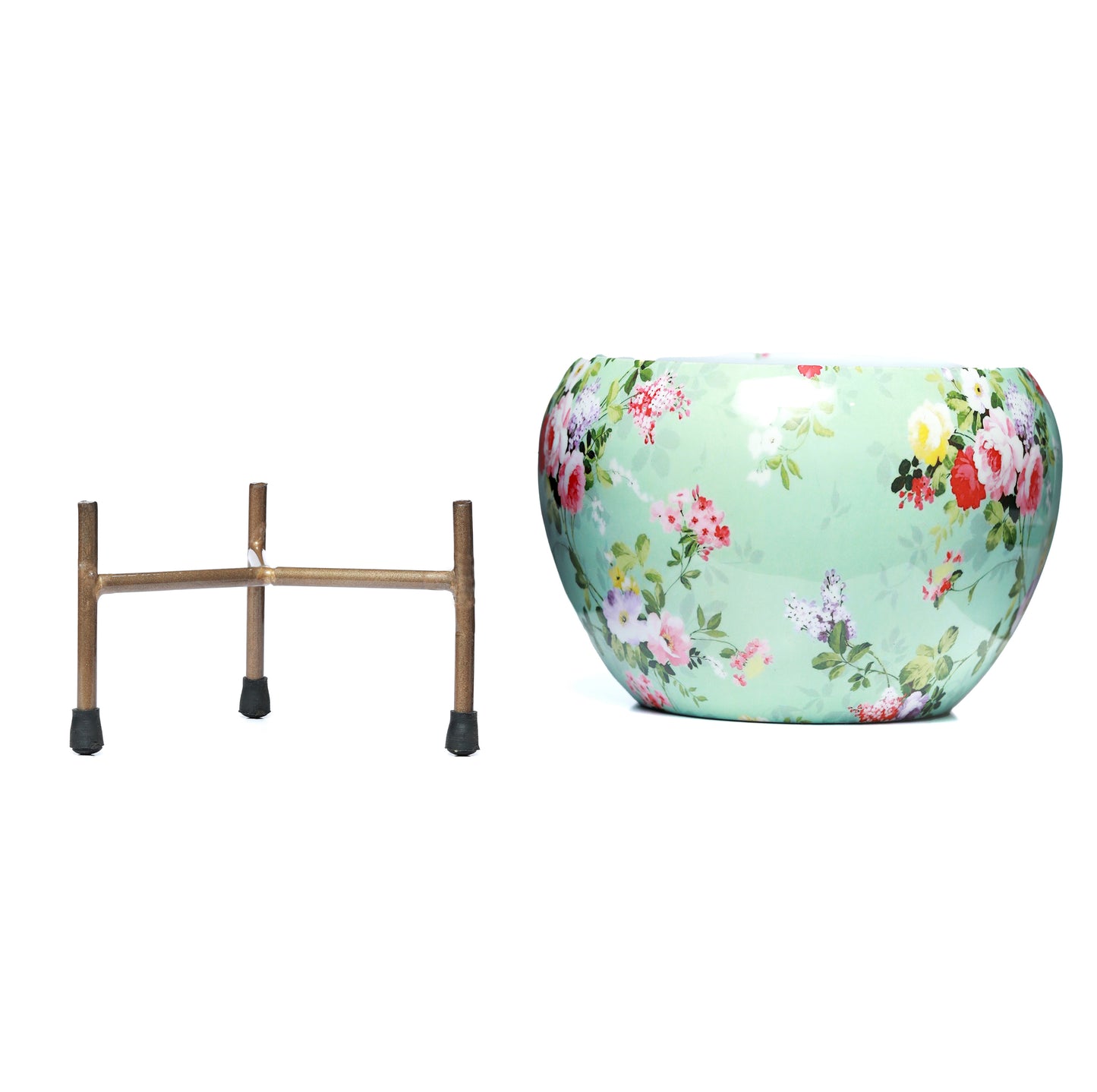 Aglo Bloom Handcrafted Planter With Stand