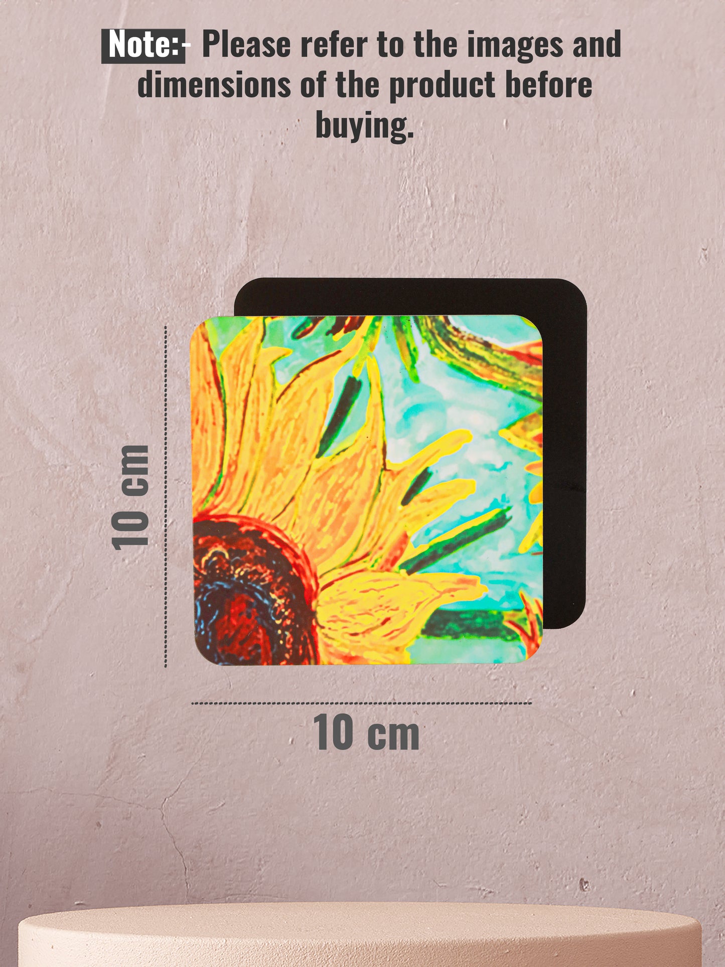 Vangogh Art-Set Of 6 Wooden Coaster