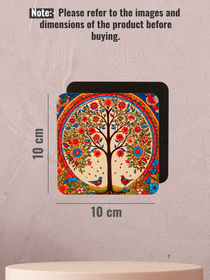 The beauty of nature-Set Of 6 Wooden Coaster