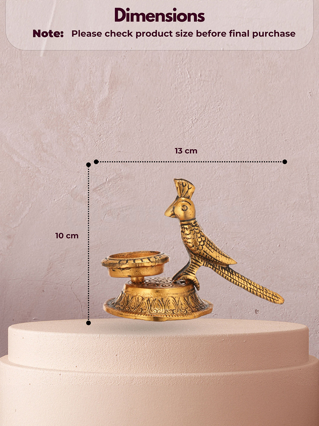 Metallic Parrot Duo Candle Holders