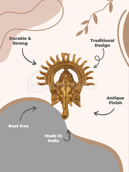 Divine Surya Chakra Ganesha Statue