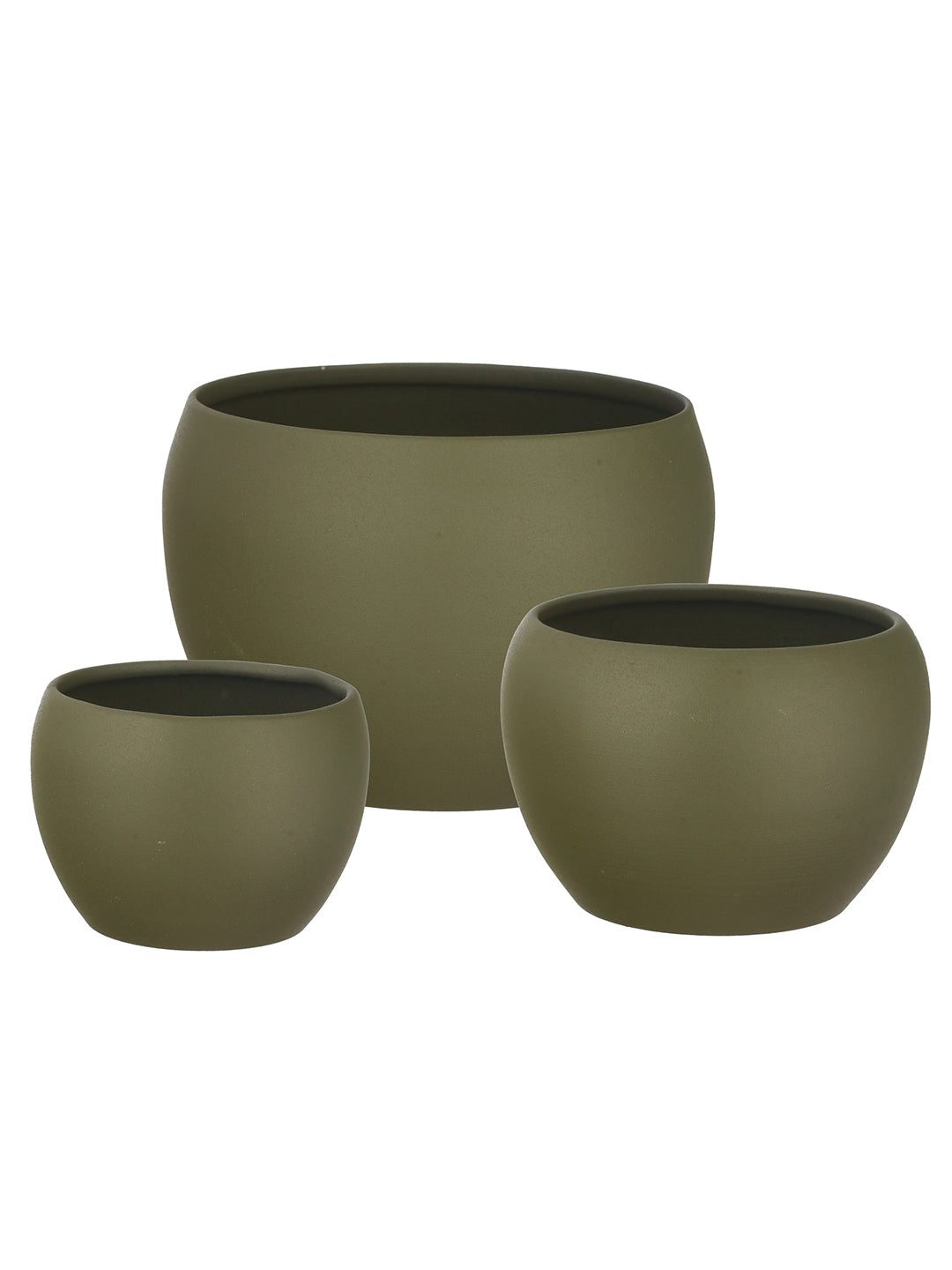 Ivera Dune Planter (Green) - Set Of Three