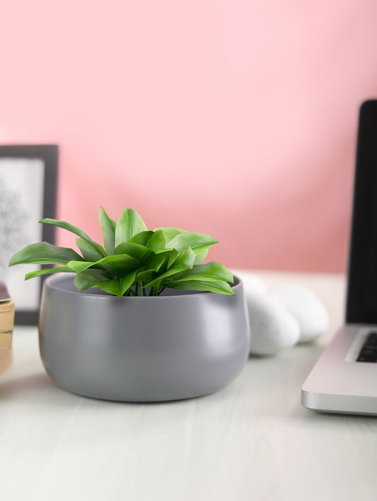 Helena Hue Planter (Grey) - Set Of Two