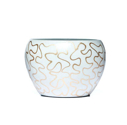 Ivory Luxe Handcrafted Planter With Stand