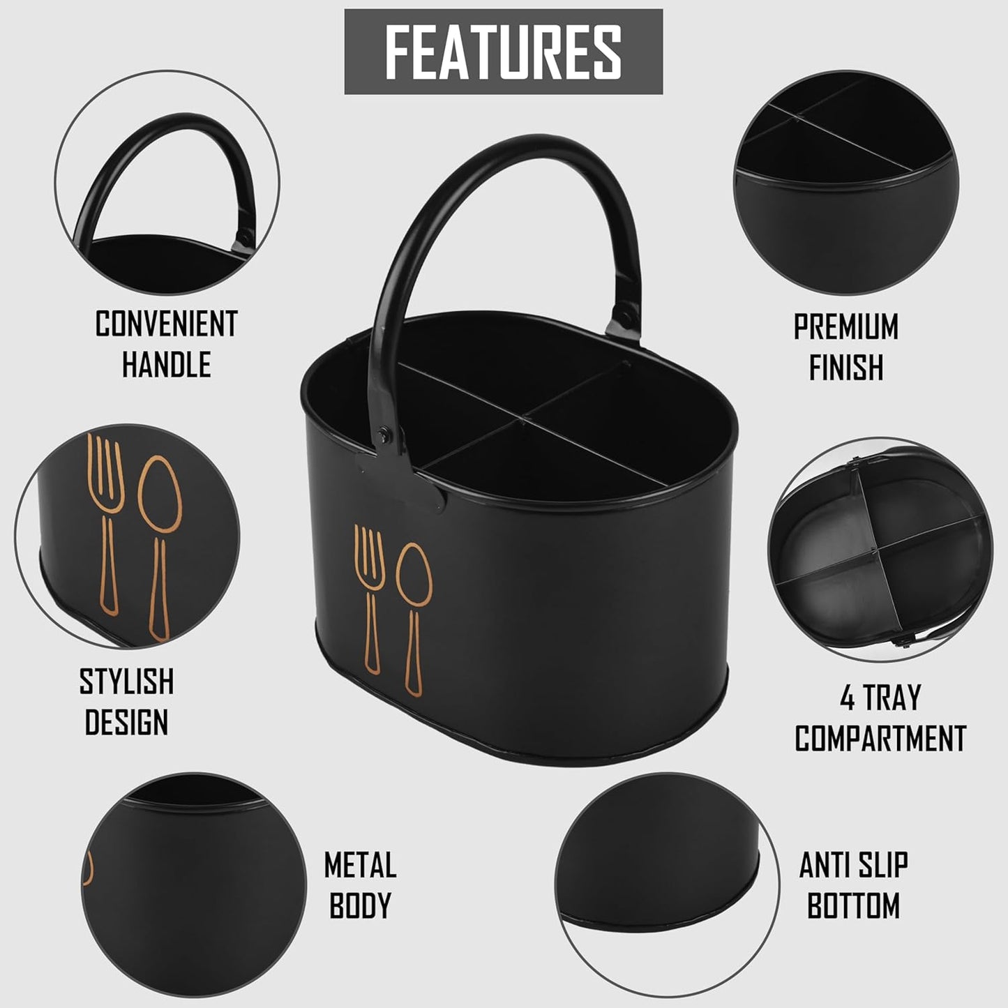 EliteServe Cutlery Caddy