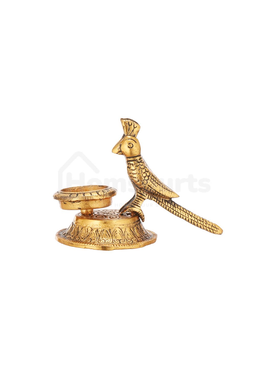 Metallic Parrot Duo Candle Holders