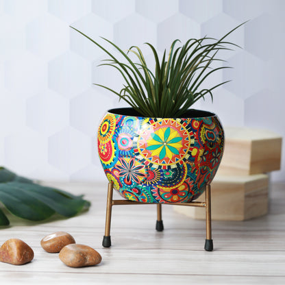 Royale Ethnic Handcrafted Planter With Stand