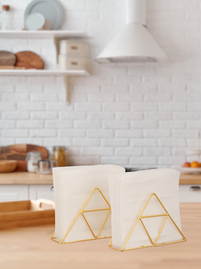 Trio Trail Napkin Holder (Gold) - Set Of Two