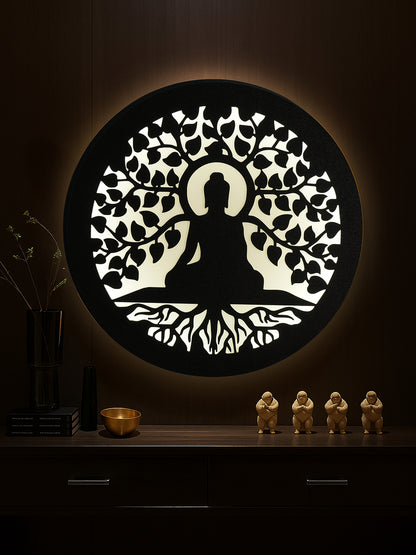 CalmVibe Buddha Glow Wall Art