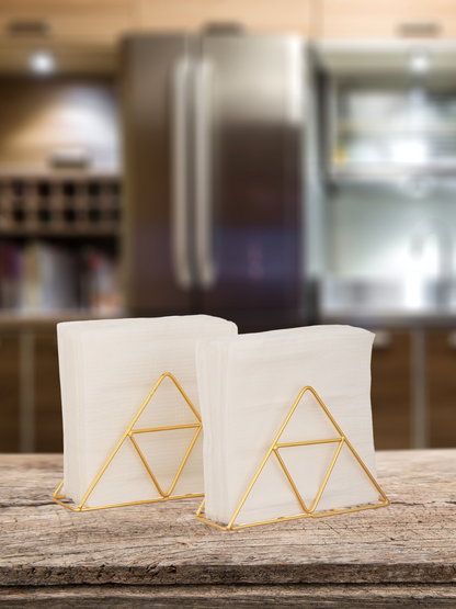 Trio Trail Napkin Holder (Gold) - Set Of Two