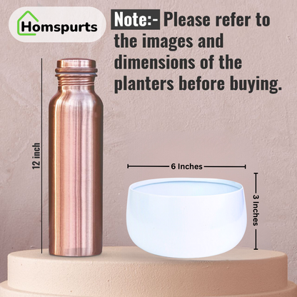 Helena Hue Planter (White) - Set Of Two