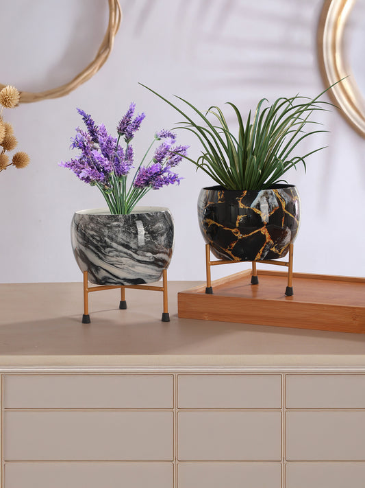 Starry Silk Planter - Set Of Two