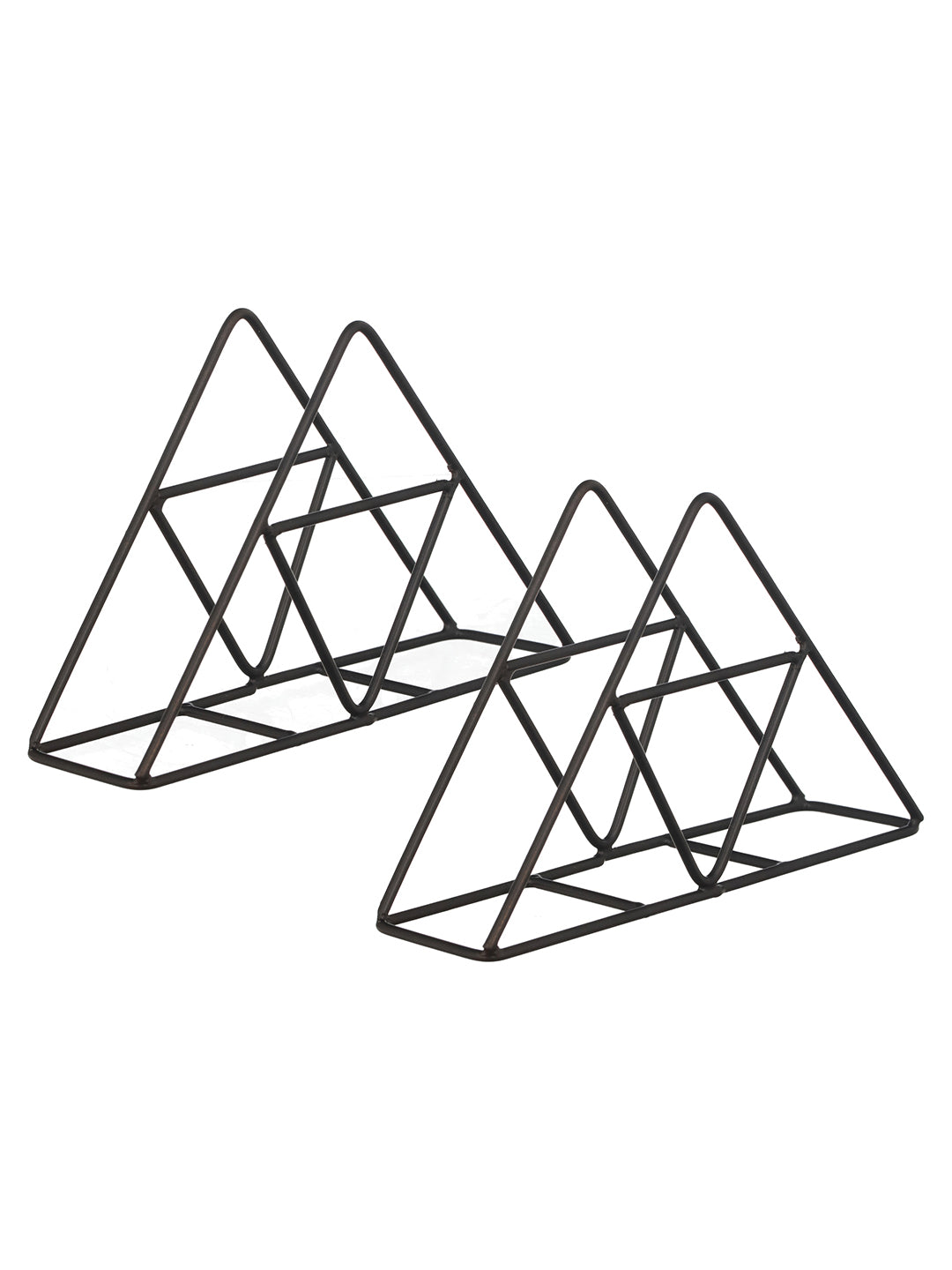 Trio Trail Napkin Holder (Black) - Set Of Two