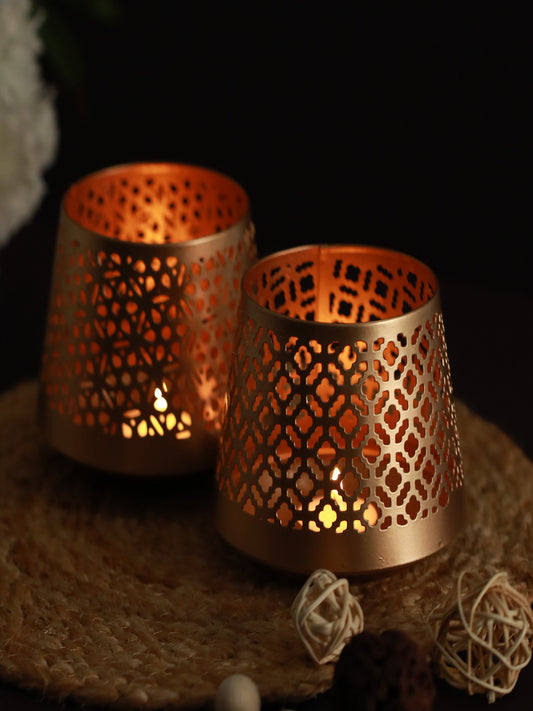 Antique Metal Lantern and Hanging Tealight Holder