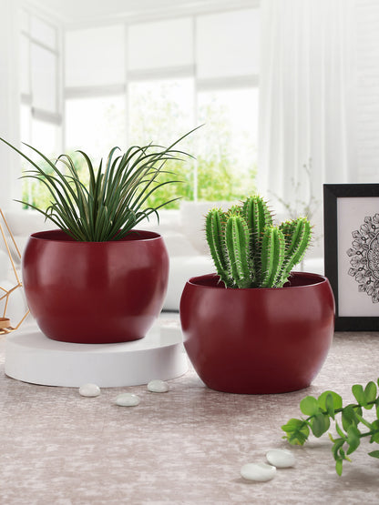 Marsha Miro Planter (Red) - Set Of Two