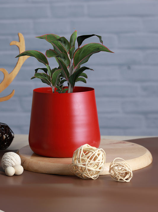 Melva Handcrafted Planter - Red