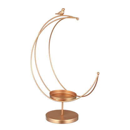 Serenity Glow Iron Bird Tea Light Candle Holder