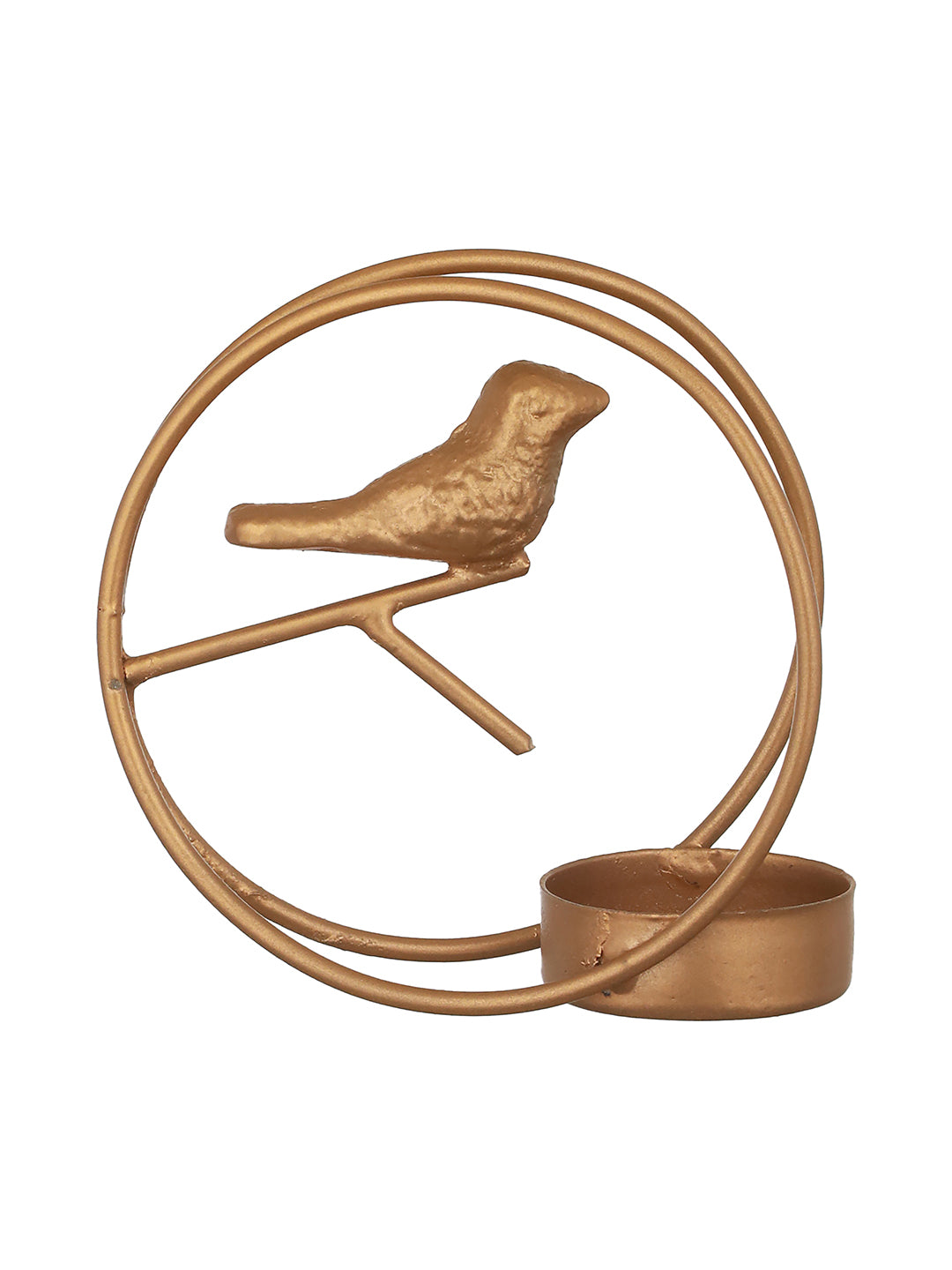 Glow Nest Tea Light candle holder -Set of 4, Golden