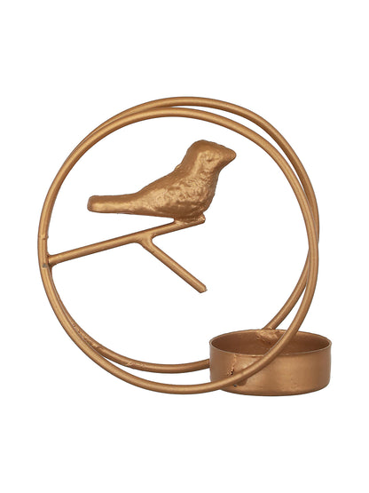 Glow Nest Tea Light candle holder -Set of 4, Golden