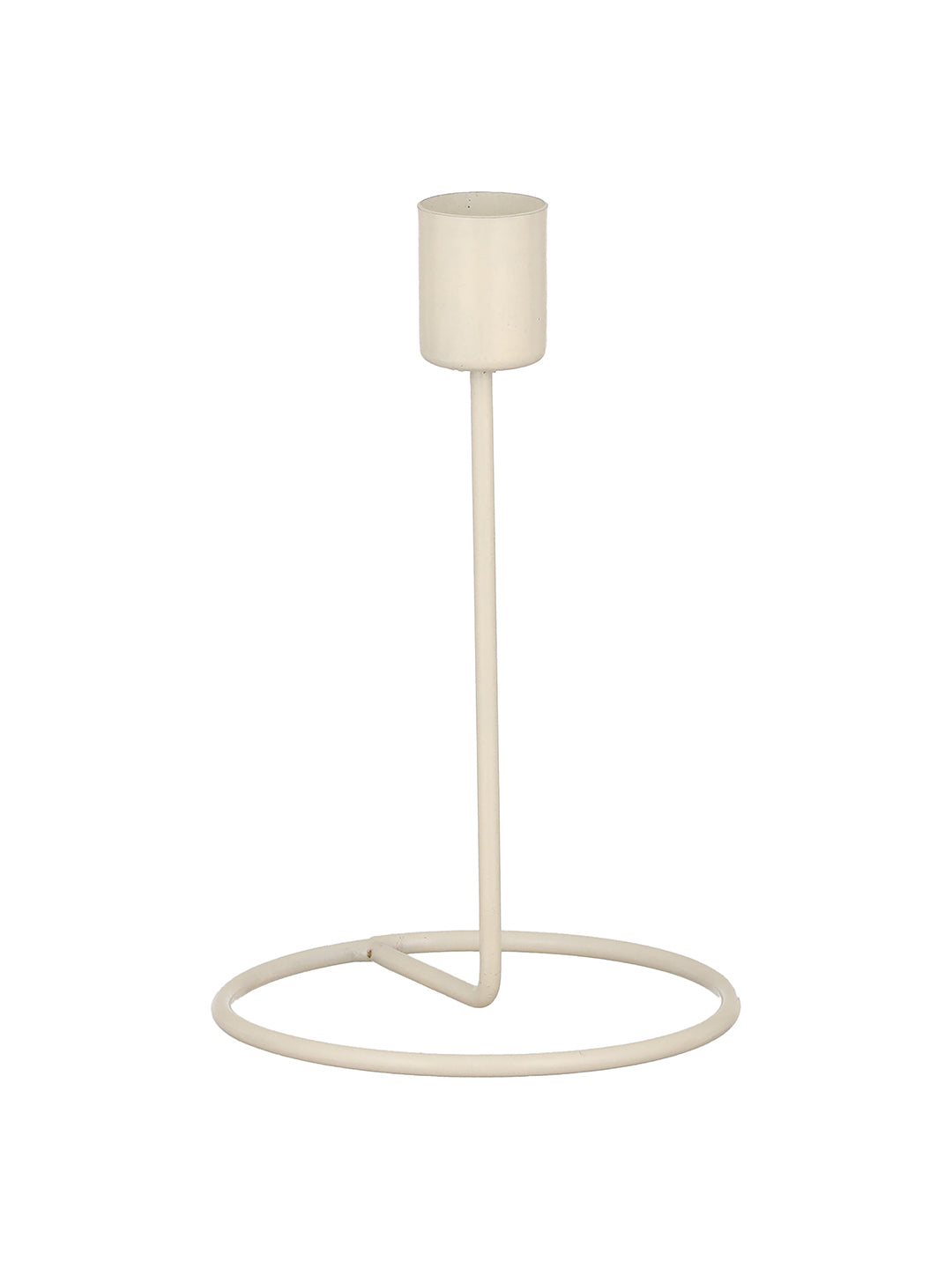Crafted Gleam Tea Light candle holder-Set of 4, White