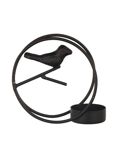 Glow Nest Tea Light candle holder-Set of 4, Black