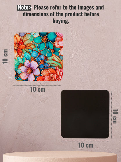Refreshing Nature-Set Of 6 Wooden Coaster