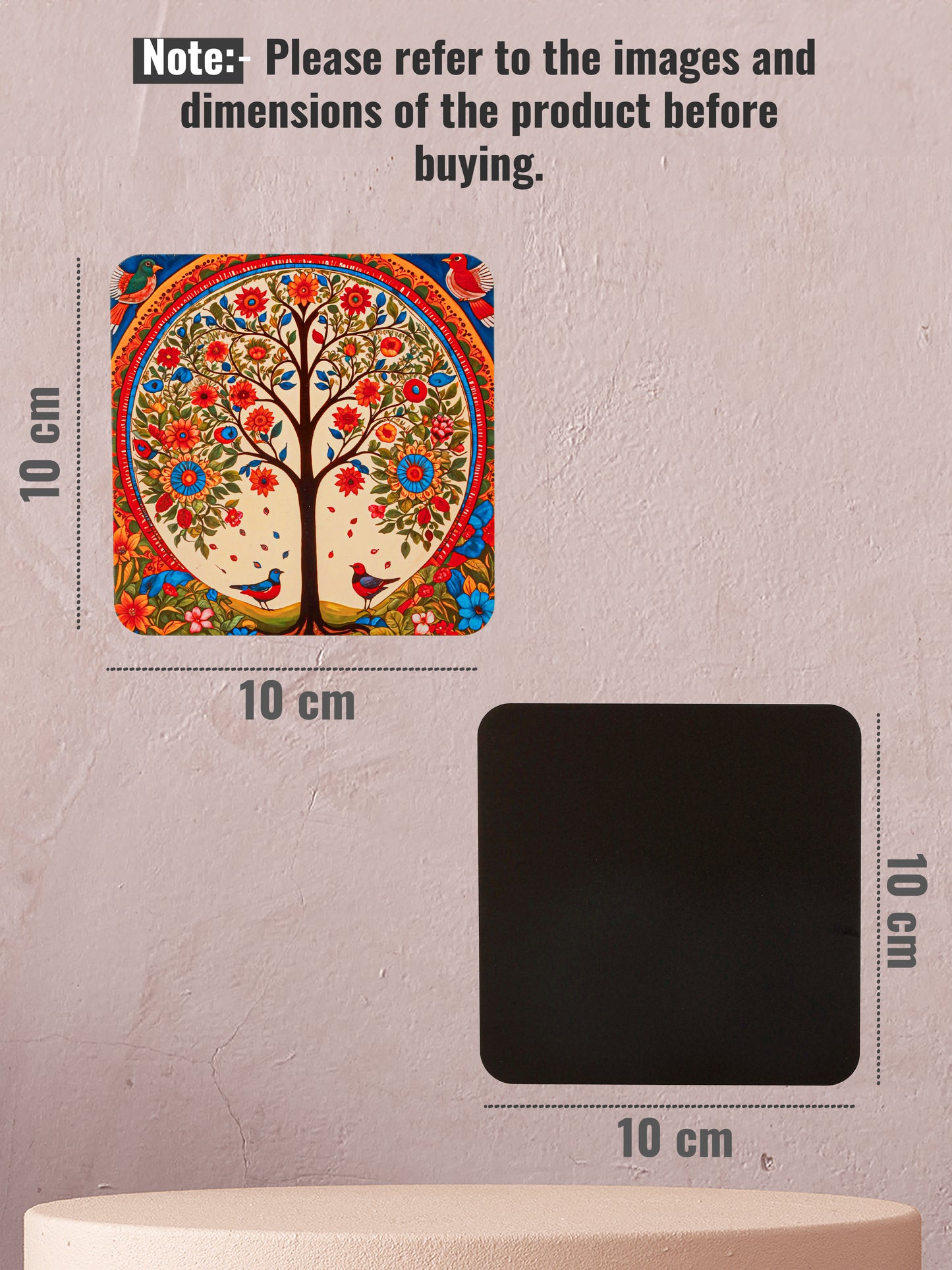 The beauty of nature-Set Of 6 Wooden Coaster