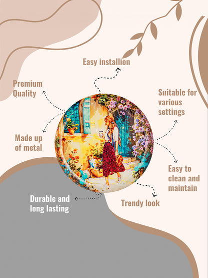 Serene Sunshine Walk Wall Plate