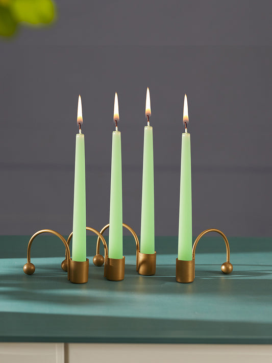 Aura Lights Tea Light candle holder-Set of 4, Golden
