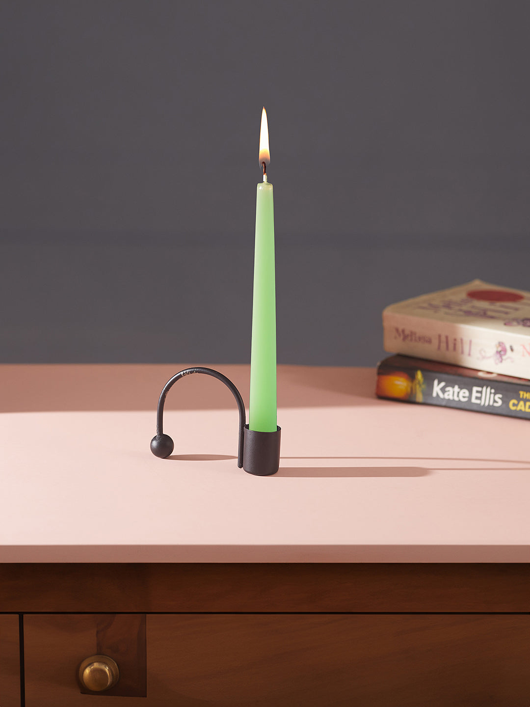Aura Lights Tea Light candle holder-Set of 4, Black