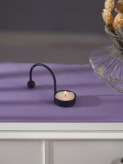 Mosaic Glow Tea Light candle holder -Set of 4, Black