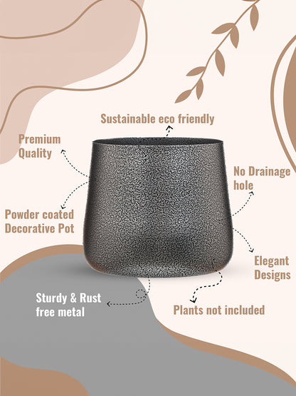 Nita Handcrafted Planter - Silver