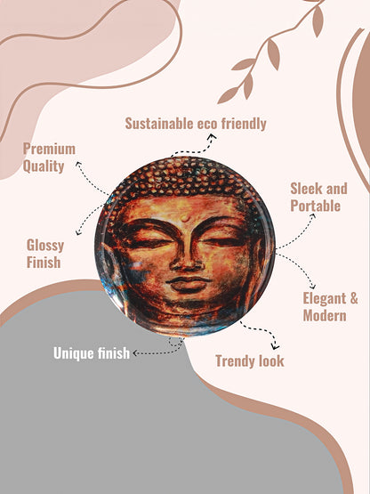 Tranquil Lotus Buddha Wall Plate