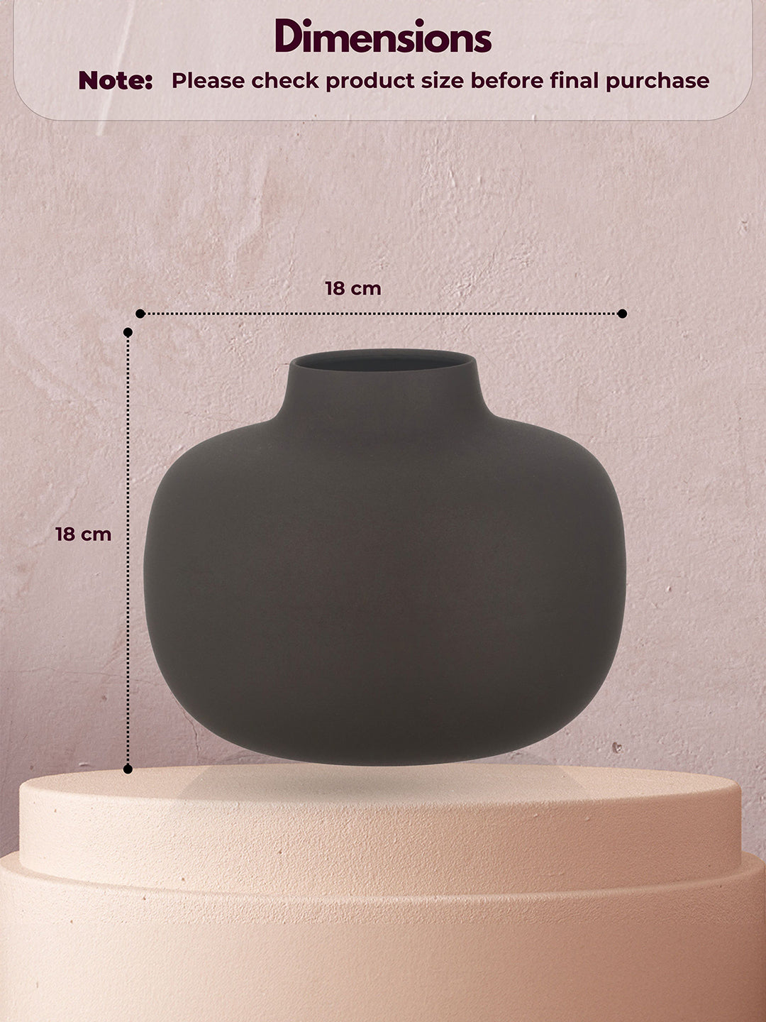 Verda Metal Vase