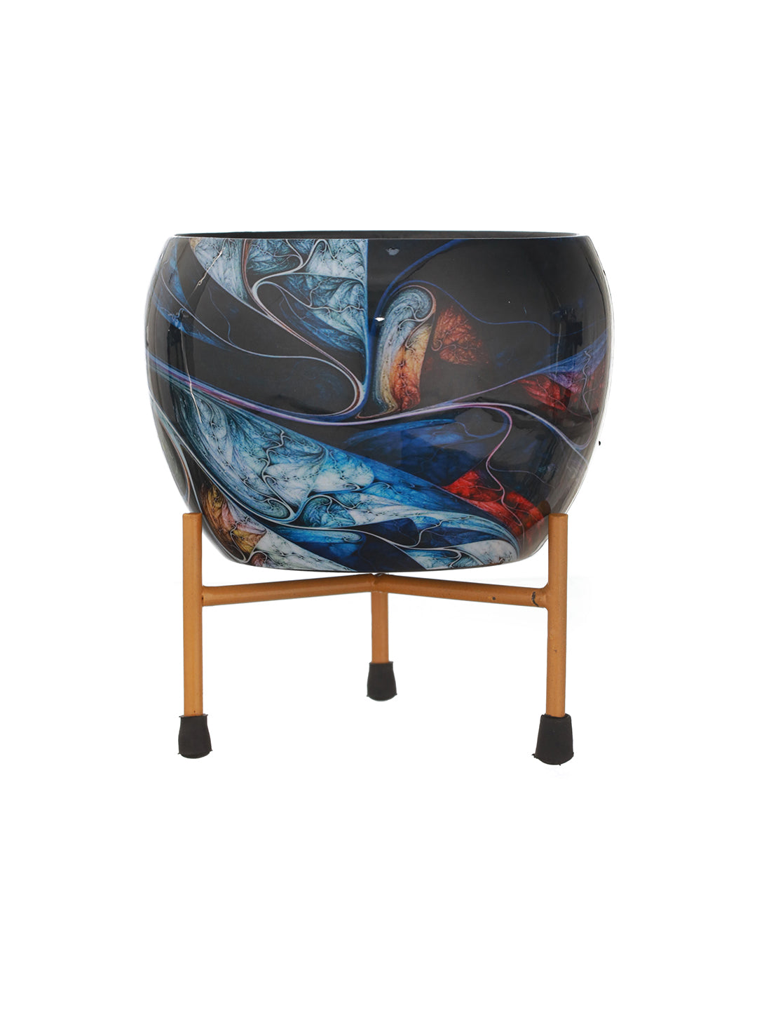 Glaze Glam Handcrafted Planter With Stand