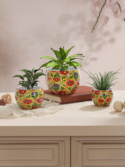Adni Ethnic Handcrafted Planter - Set Of Three