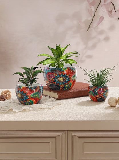 Elitta Ethnic Handcrafted Planter - Set Of Three