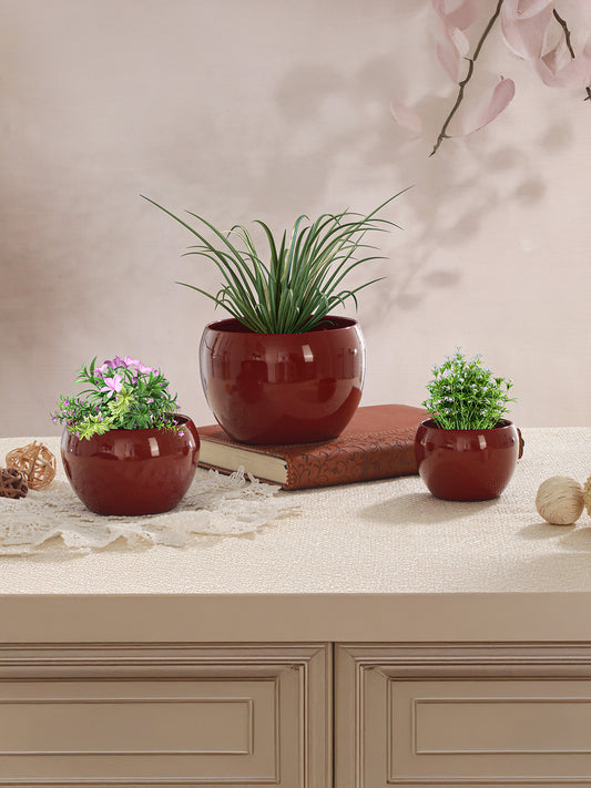Ivera Dune Planter (Red) - Set Of Three