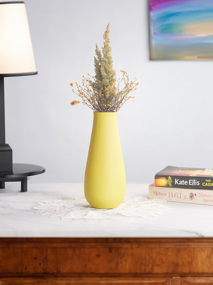 Areitha Metal Vase (Yellow) - Set Of Two